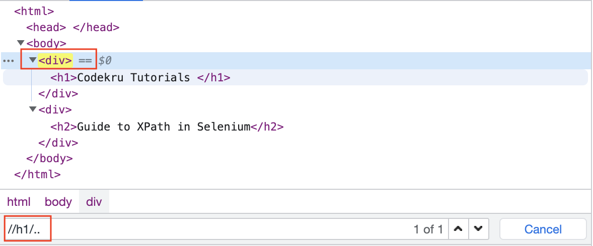 double dot in xpath in selenium