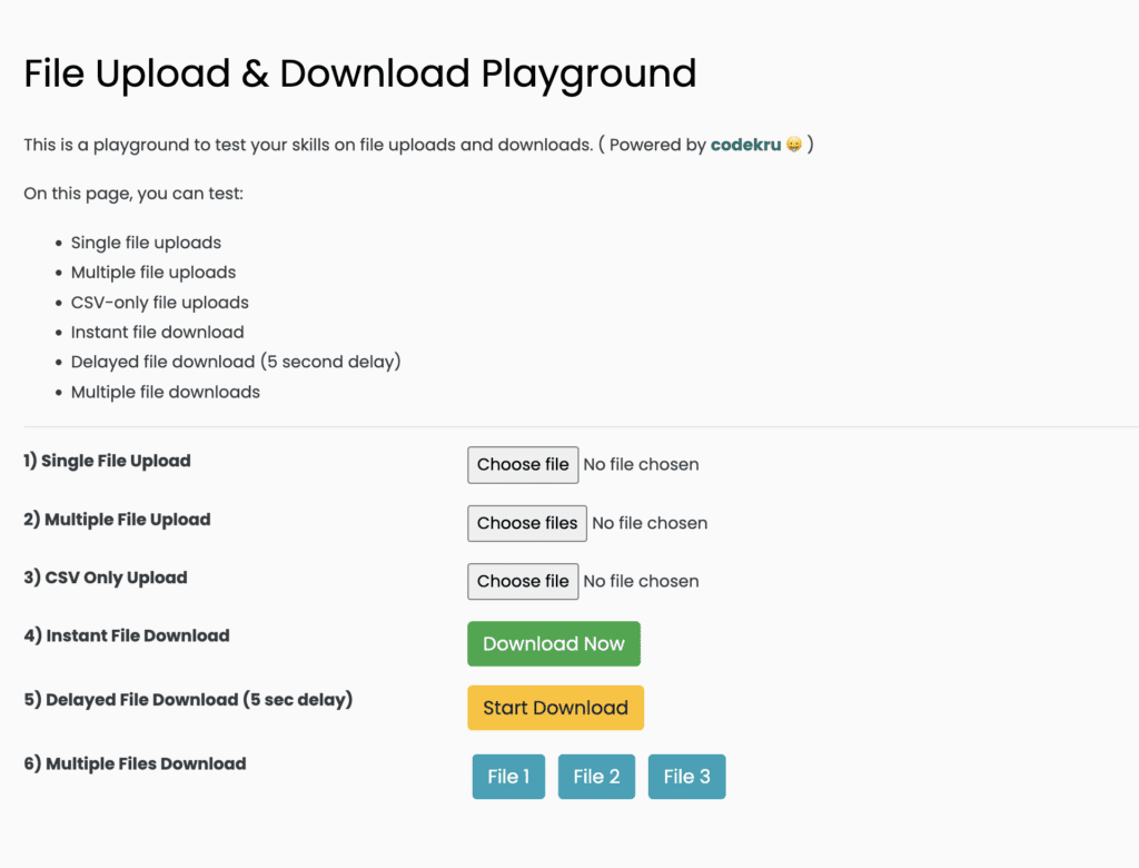 Upload and Download Files Using Playwright Java - Codekru