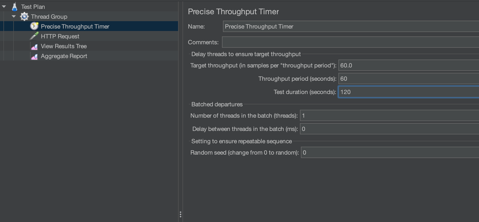 Precise Throughput Timer